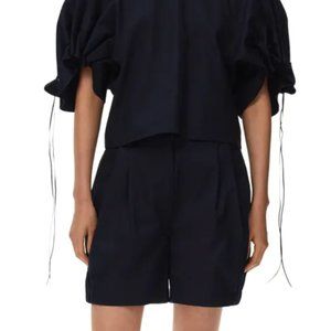 Tibi Harrison Chino Shorts Navy - 8